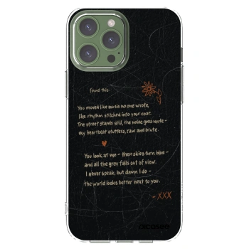 Picasee Apple iPhone 13 Pro Max Hülle - Transparentes Silikon - POET