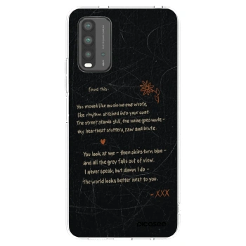 Picasee Xiaomi Redmi 9T Hülle - Transparentes Silikon - POET