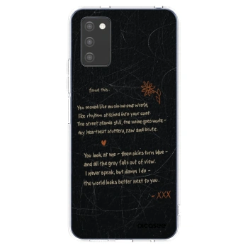 Picasee Samsung Galaxy A02s A025G Hülle - Transparentes Silikon - POET