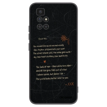 Picasee Xiaomi Redmi 10 Hülle - Schwarzes Silikon - POET