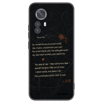 Picasee Xiaomi 12 Pro Hülle - Schwarzes Silikon - POET