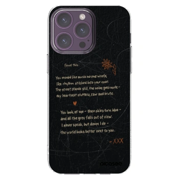Picasee Apple iPhone 14 Pro Max Hülle - Transparentes Silikon - POET