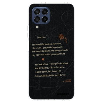 Picasee Samsung Galaxy M53 5G Hülle - Transparentes Silikon - POET