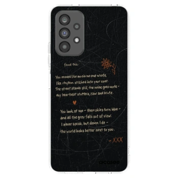 Picasee Samsung Galaxy A73 5G Hülle - Transparentes Silikon - POET