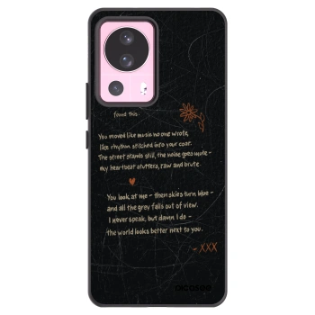 Picasee Xiaomi 13 Lite Hülle - Schwarzes Silikon - POET