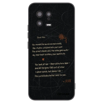 Picasee Xiaomi 13 Hülle - Schwarzes Silikon - POET