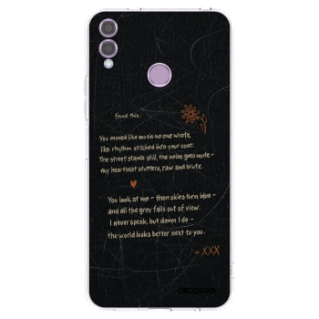 Picasee Honor 8X Hülle - Transparentes Silikon - POET