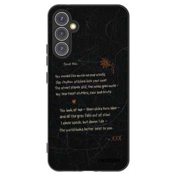 Picasee Samsung Galaxy A34 5G A346B Hülle - Schwarzes Silikon - POET