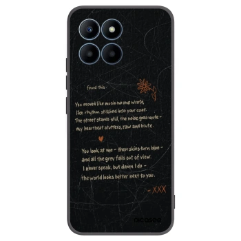 Picasee Honor 70 Lite Hülle - Schwarzes Silikon - POET