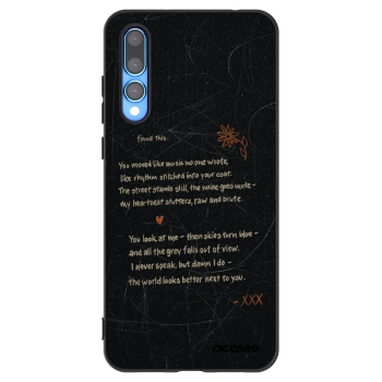 Picasee Huawei P20 Pro Hülle - Schwarzes Silikon - POET