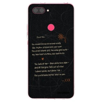 Picasee Xiaomi Mi 8 Lite Hülle - Transparentes Silikon - POET