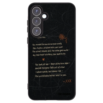 Picasee Samsung Galaxy A55 5G A556B Hülle - Schwarzes Silikon - POET