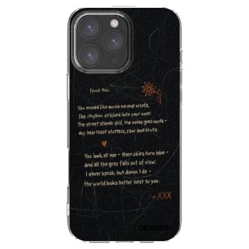 Picasee Apple iPhone 16 Pro Max Hülle - Transparentes Silikon - POET