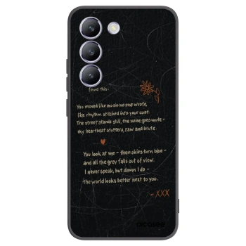 Picasee Vivo V40 SE 5G Hülle - Schwarzes Silikon - POET