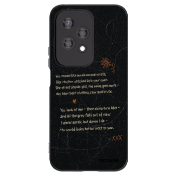 Picasee Honor 200 Lite Hülle - Schwarzes Silikon - POET