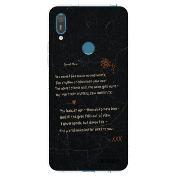 Picasee Huawei Y7 2019 Hülle - Transparentes Silikon - POET