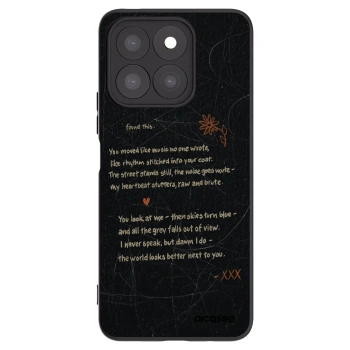 Picasee Honor X8c Hülle - Schwarzes Silikon - POET