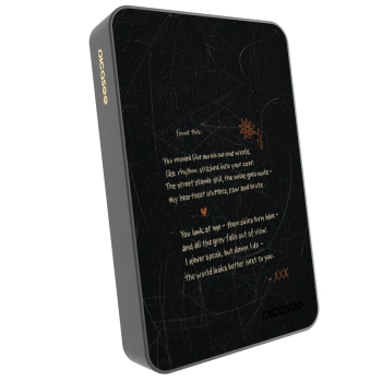 Picasee Powerbank mit MagSafe 10 000 mAh Grau - POET