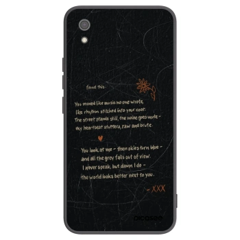 Picasee Xiaomi Redmi 7A Hülle - Schwarzes Silikon - POET