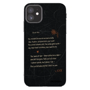 Picasee Apple iPhone 11 Hülle - Transparentes Silikon - POET