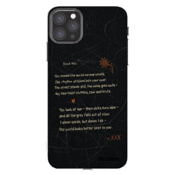 Picasee Apple iPhone 11 Pro Max Hülle - Transparentes Silikon - POET