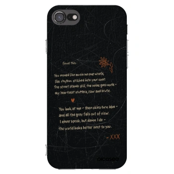 Picasee Apple iPhone 8 Hülle - Transparentes Silikon - POET
