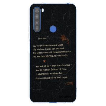 Picasee Xiaomi Redmi Note 8T Hülle - Transparentes Silikon - POET