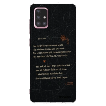 Picasee Samsung Galaxy A71 A715F Hülle - Transparentes Silikon - POET