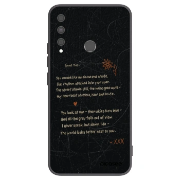 Picasee Huawei P40 Lite E Hülle - Schwarzes Silikon - POET