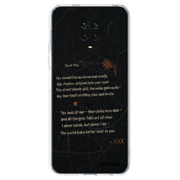 Picasee Xiaomi Redmi Note 9 Pro Hülle - Transparentes Silikon - POET