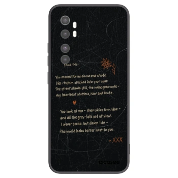 Picasee Xiaomi Mi Note 10 Lite Hülle - Schwarzes Silikon - POET