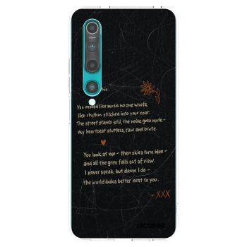 Picasee Xiaomi Mi 10 Hülle - Transparentes Silikon - POET