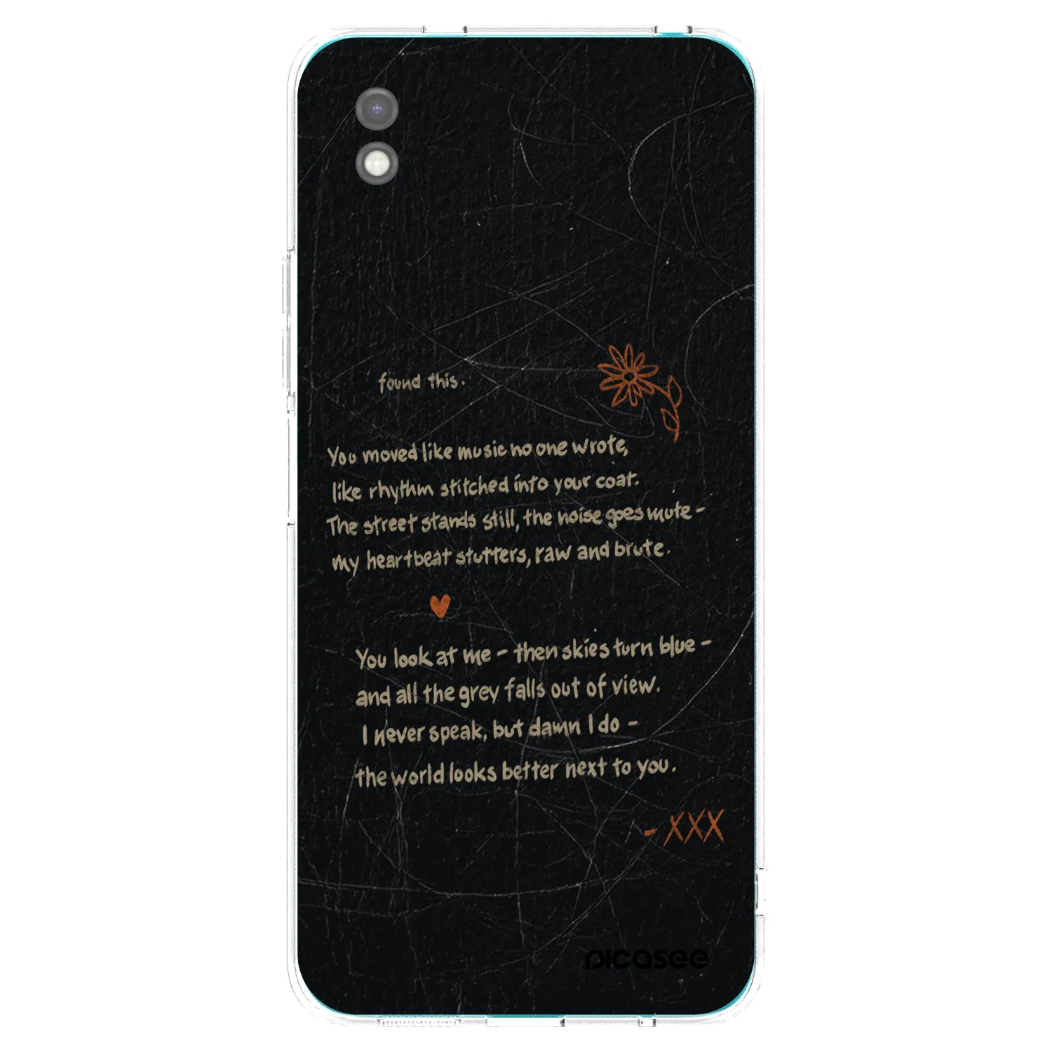 Picasee Xiaomi Redmi 9A Hülle - Schwarzes Silikon - POET