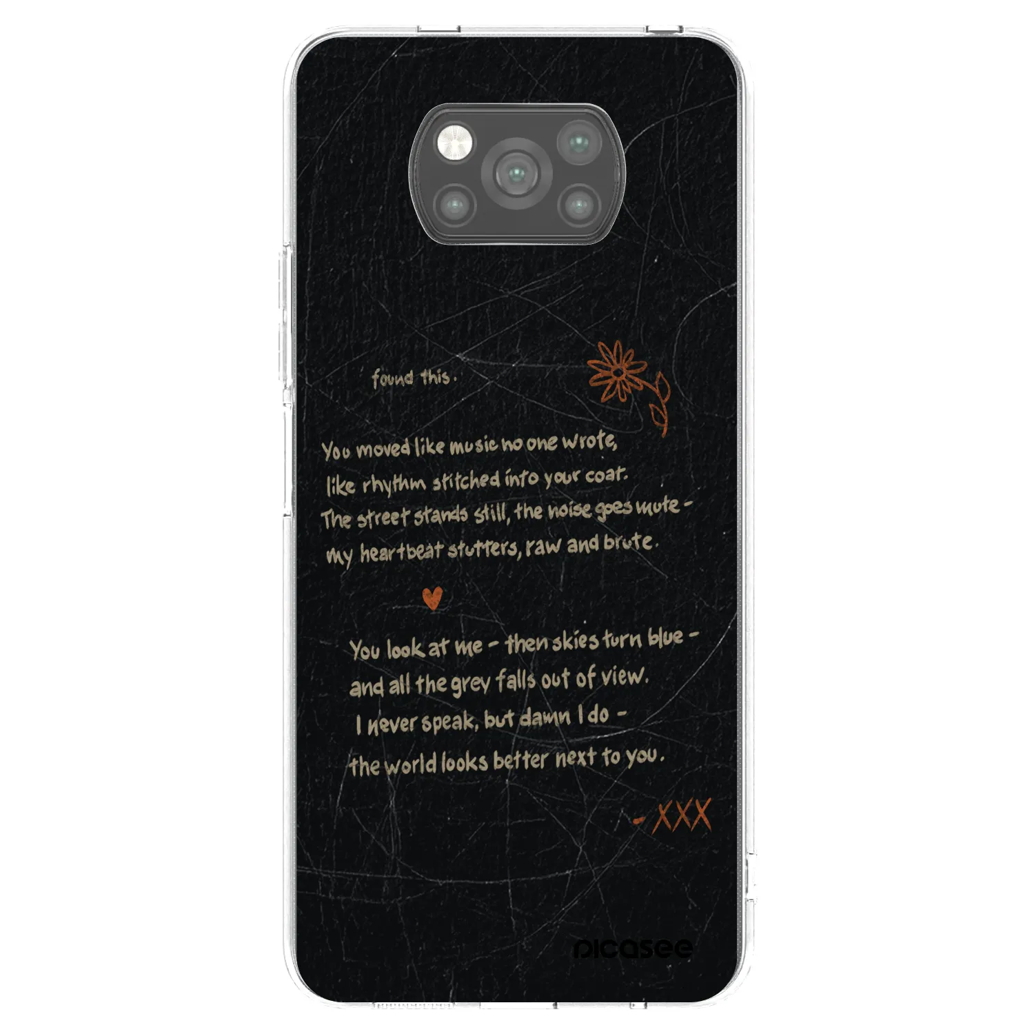 Picasee Xiaomi Poco X3 Hülle - Schwarzes Silikon - POET