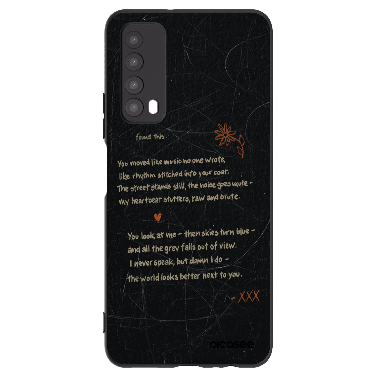 Picasee Huawei P Smart 2021 Hülle - Schwarzes Silikon - POET