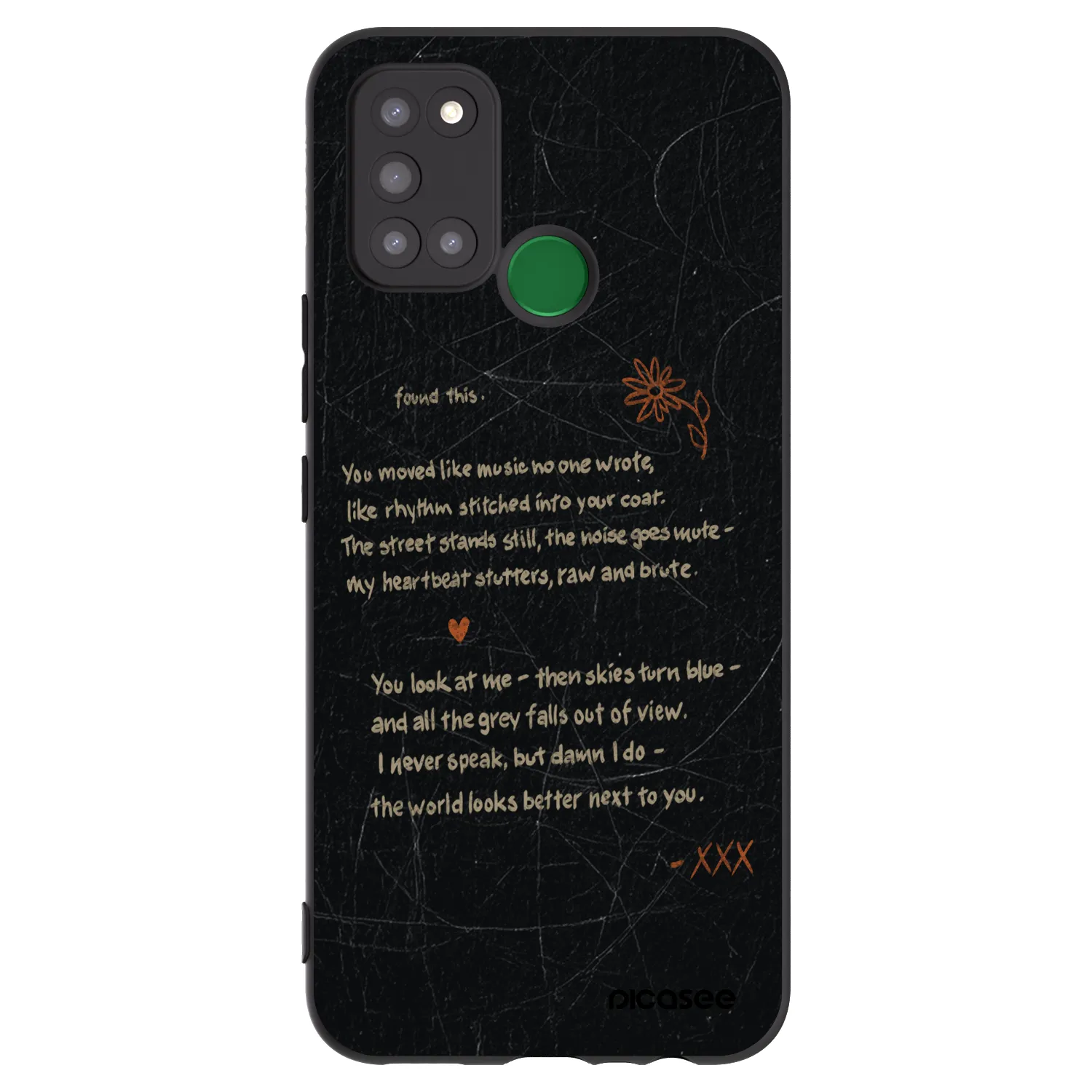 Picasee Realme 7i Hülle - Schwarzes Silikon - POET