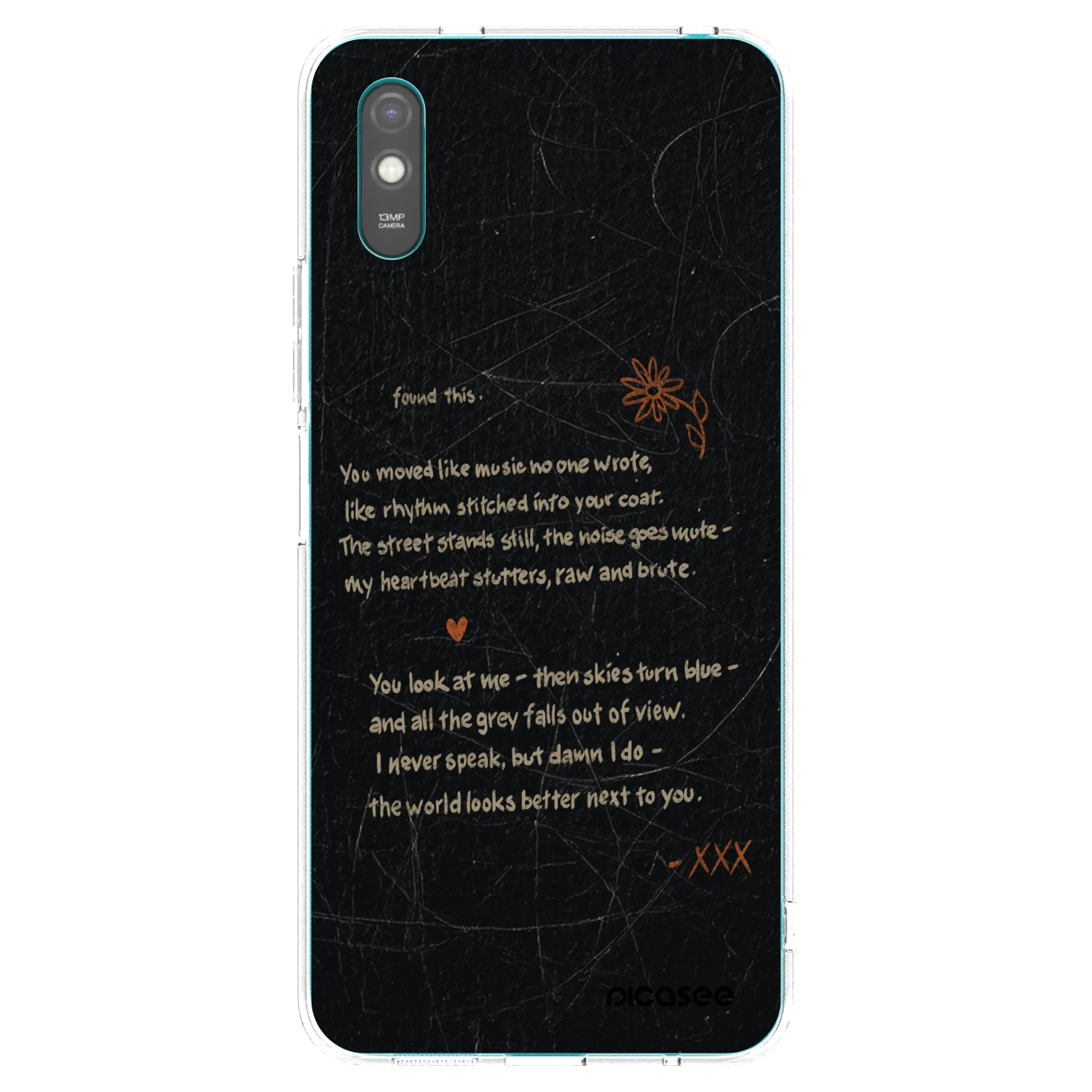 Picasee Xiaomi Redmi 9AT Hülle - Transparentes Silikon - POET