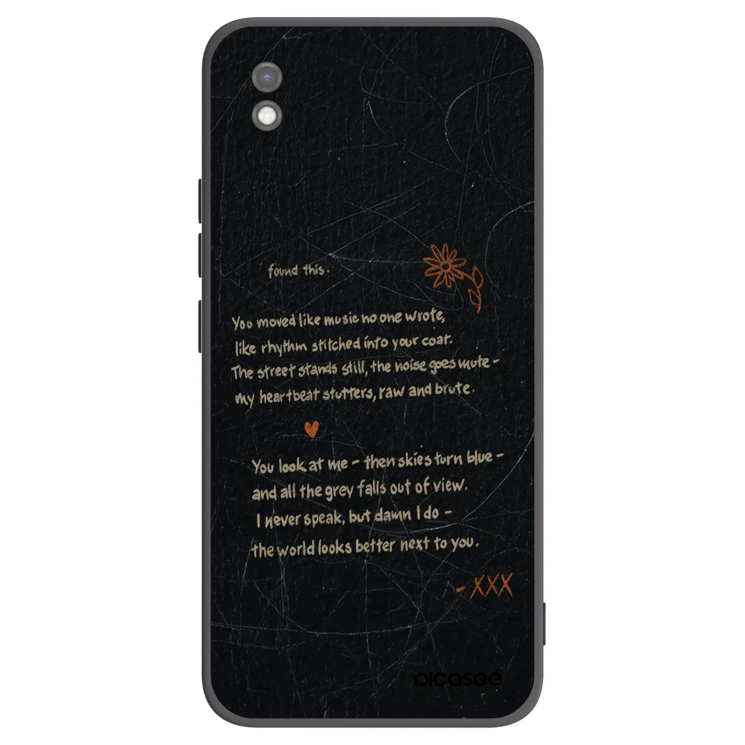 Picasee Xiaomi Redmi 9AT Hülle - Schwarzes Silikon - POET