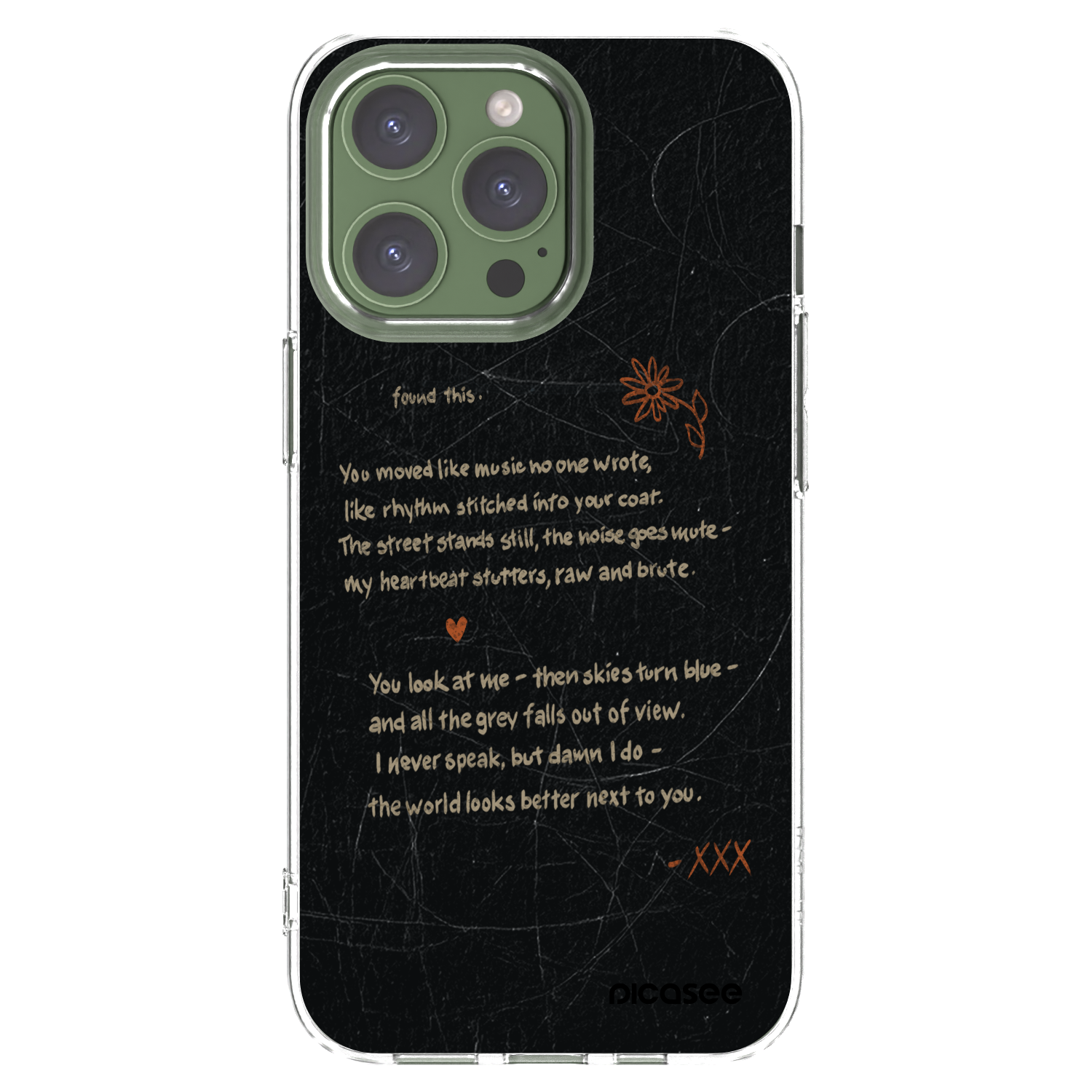 Picasee Apple iPhone 13 Pro Hülle - Transparentes Silikon - POET