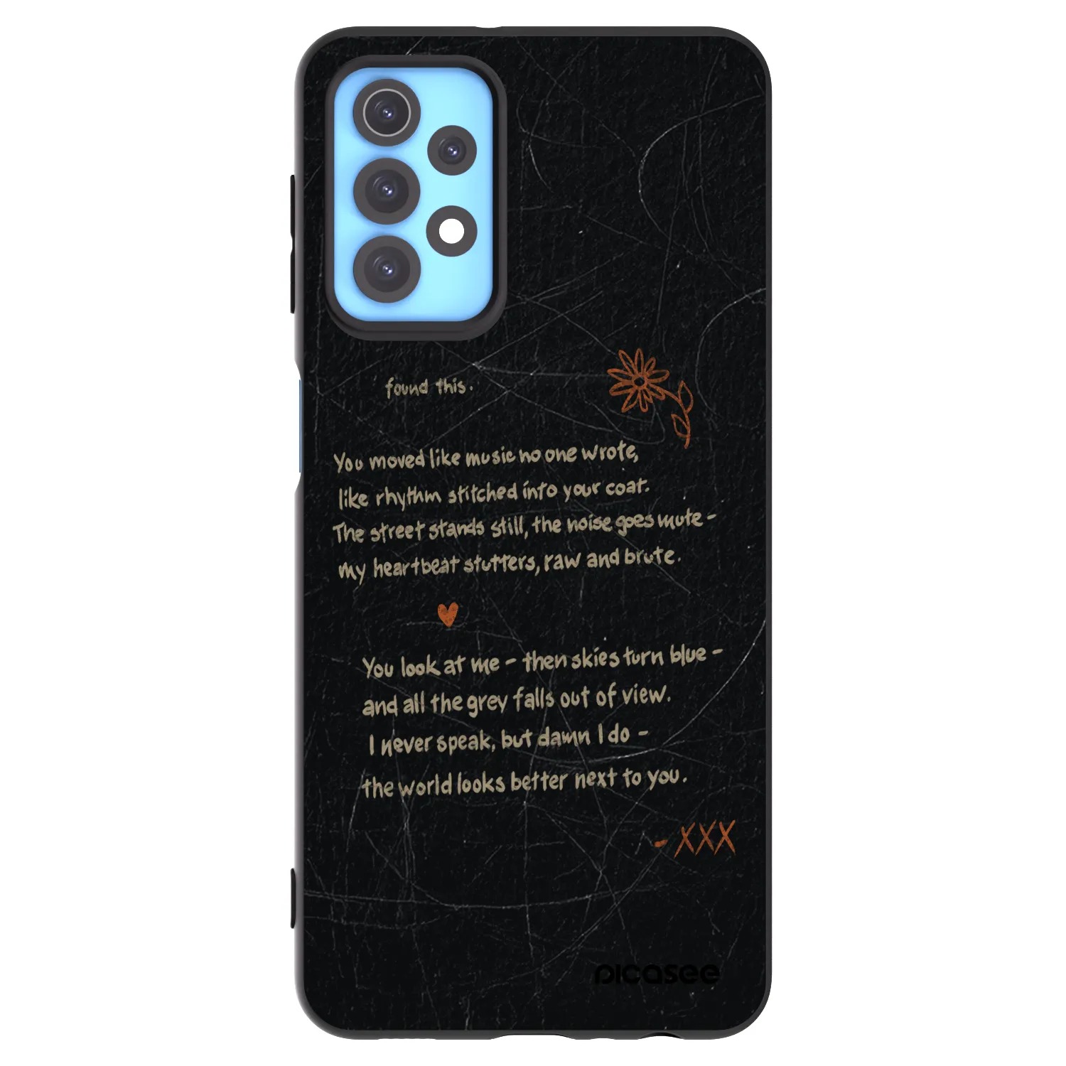 Picasee Samsung Galaxy A32 4G SM-A325F Hülle - Schwarzes Silikon - POET