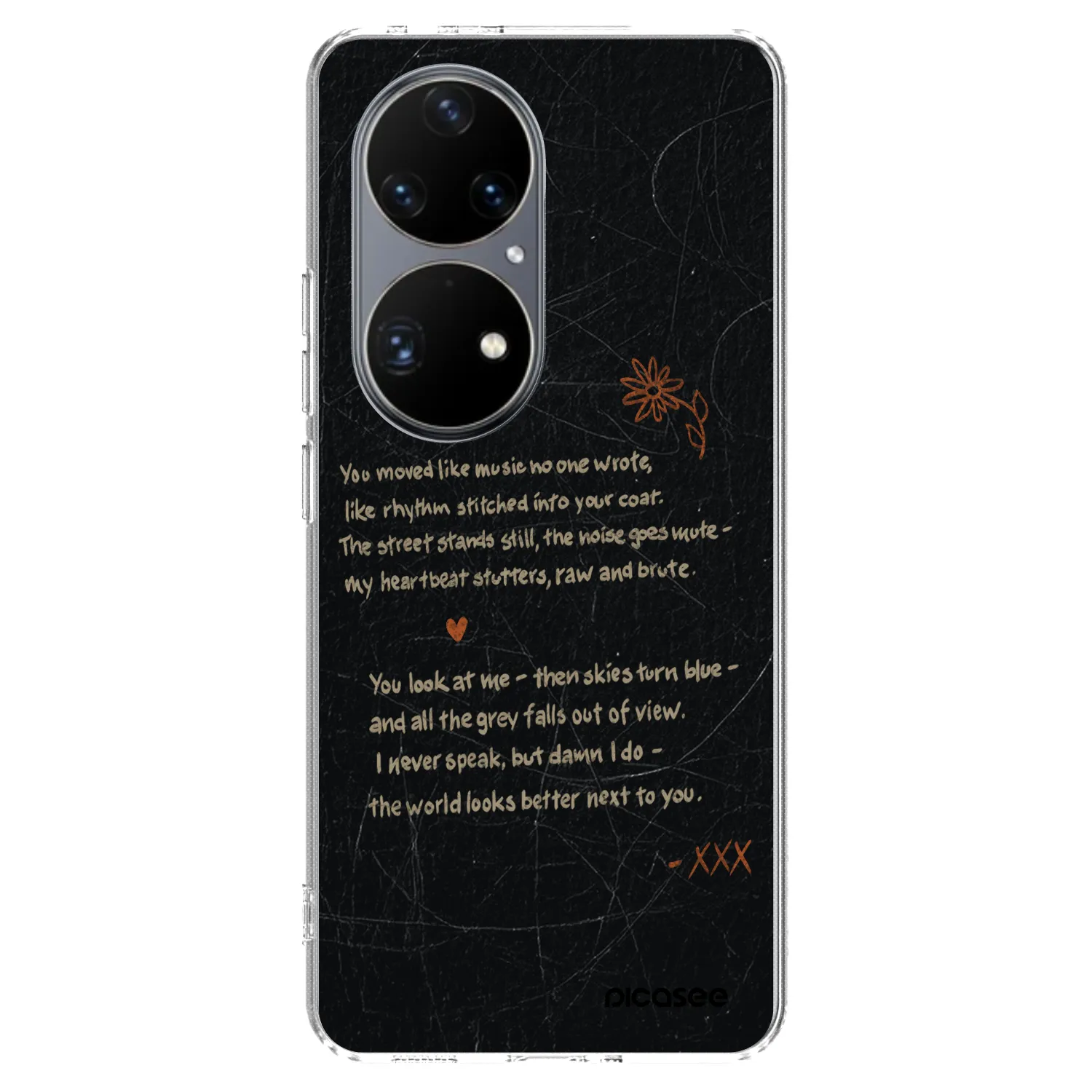Picasee Huawei P50 Hülle - Transparentes Silikon - POET