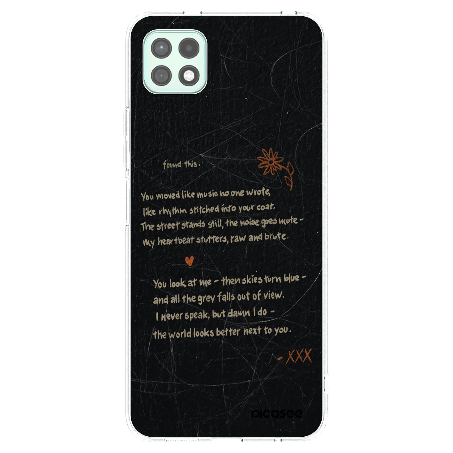 Picasee Samsung Galaxy A22 A226B 5G Hülle - Transparentes Silikon - POET