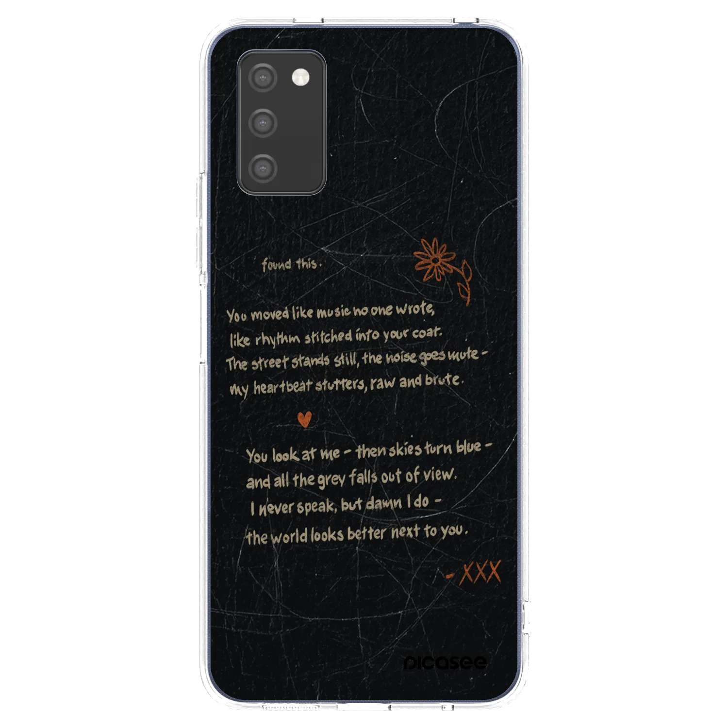 Picasee Samsung Galaxy A02s A025G Hülle - Transparentes Silikon - POET