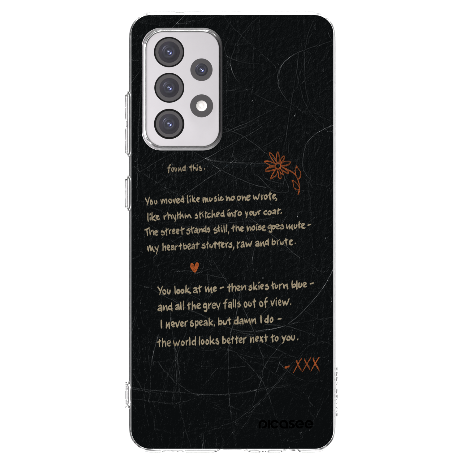 Picasee Samsung Galaxy A52s 5G A528B Hülle - Transparentes Silikon - POET