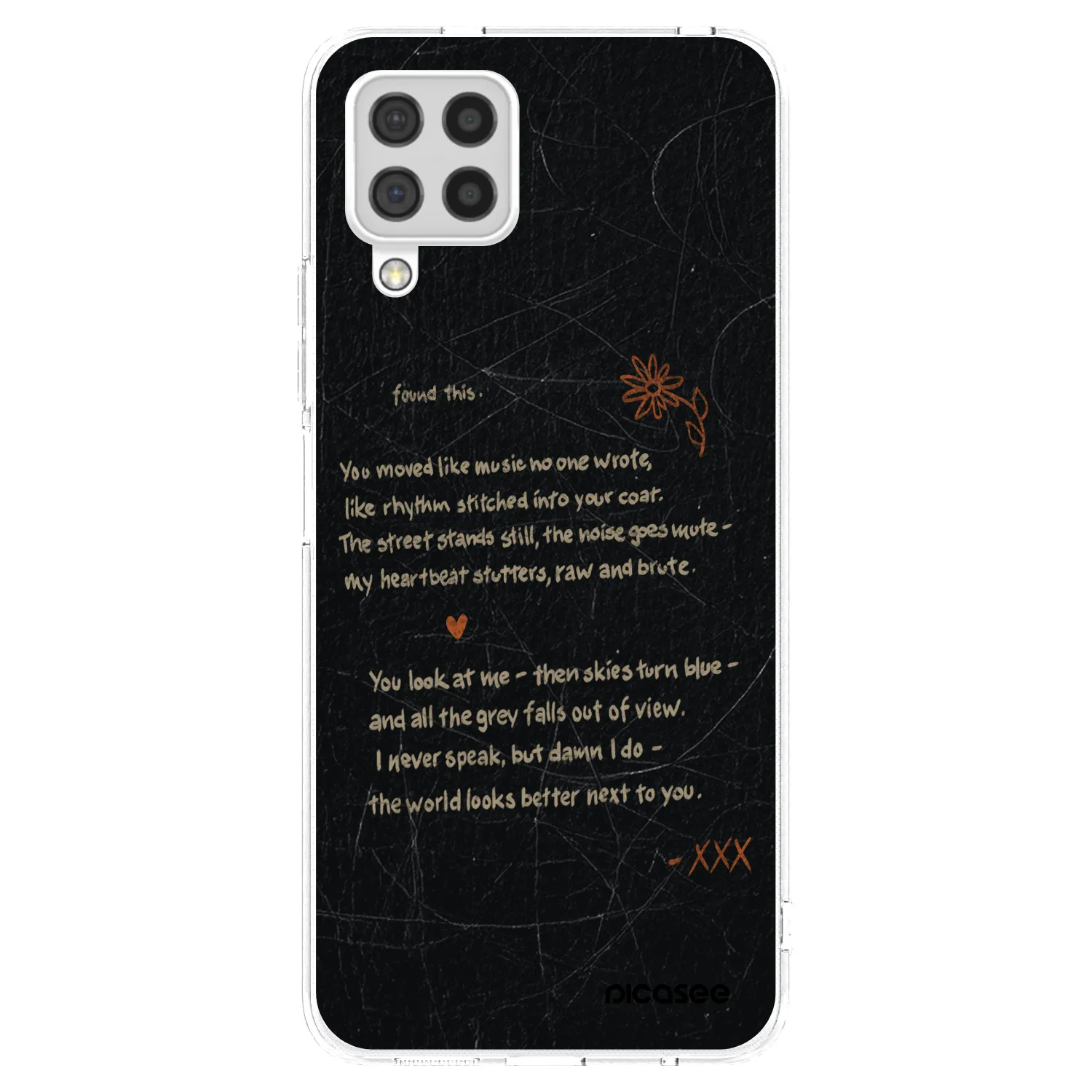 Picasee Samsung Galaxy A22 A225F 4G Hülle - Transparentes Silikon - POET