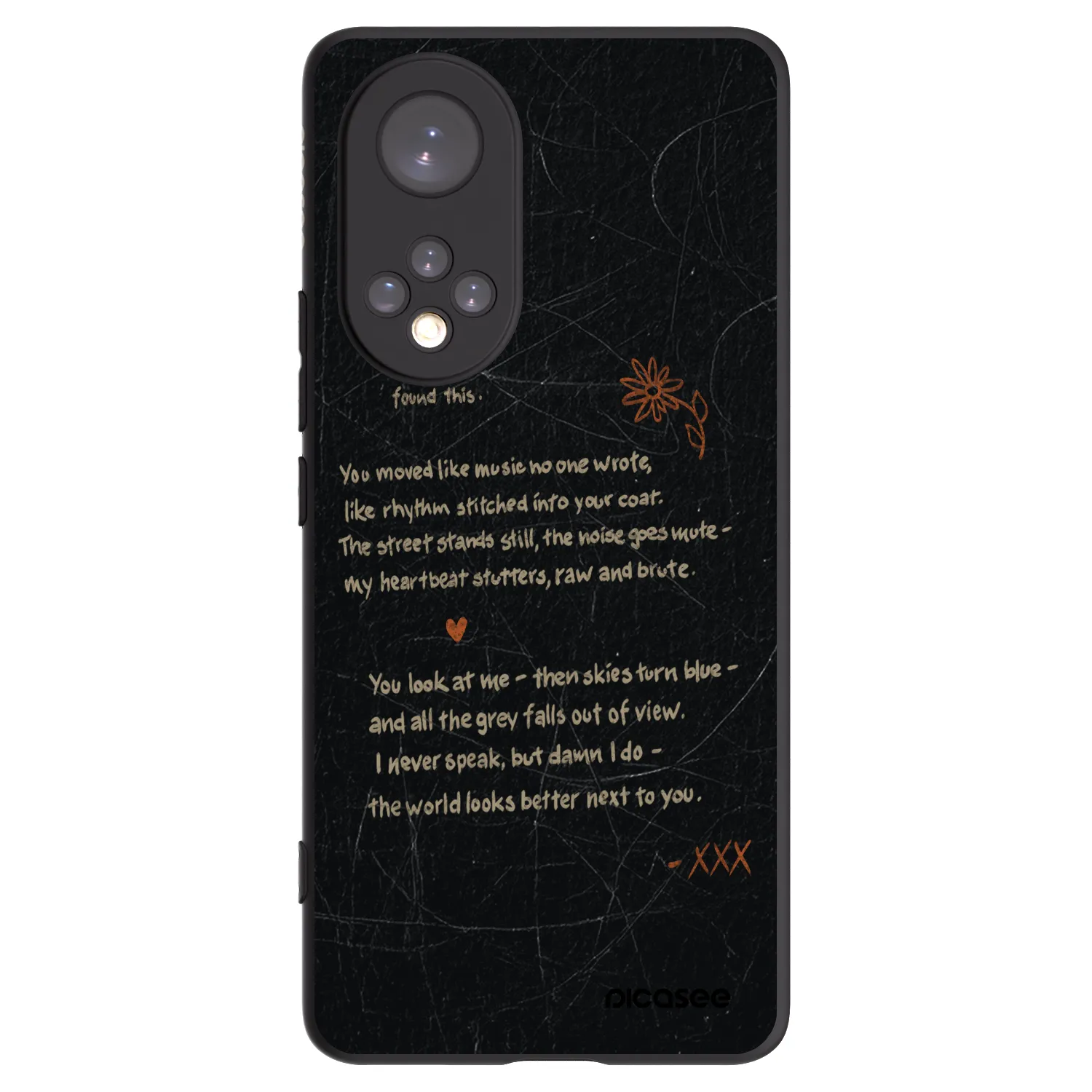 Picasee Honor 50 5G Hülle - Schwarzes Silikon - POET