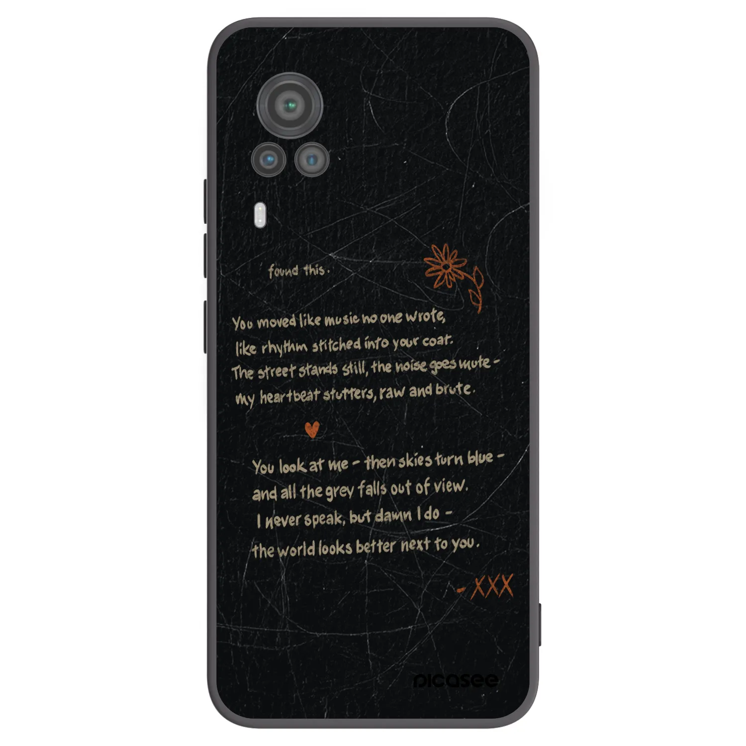 Picasee Vivo X60 Pro 5G Hülle - Schwarzes Silikon - POET