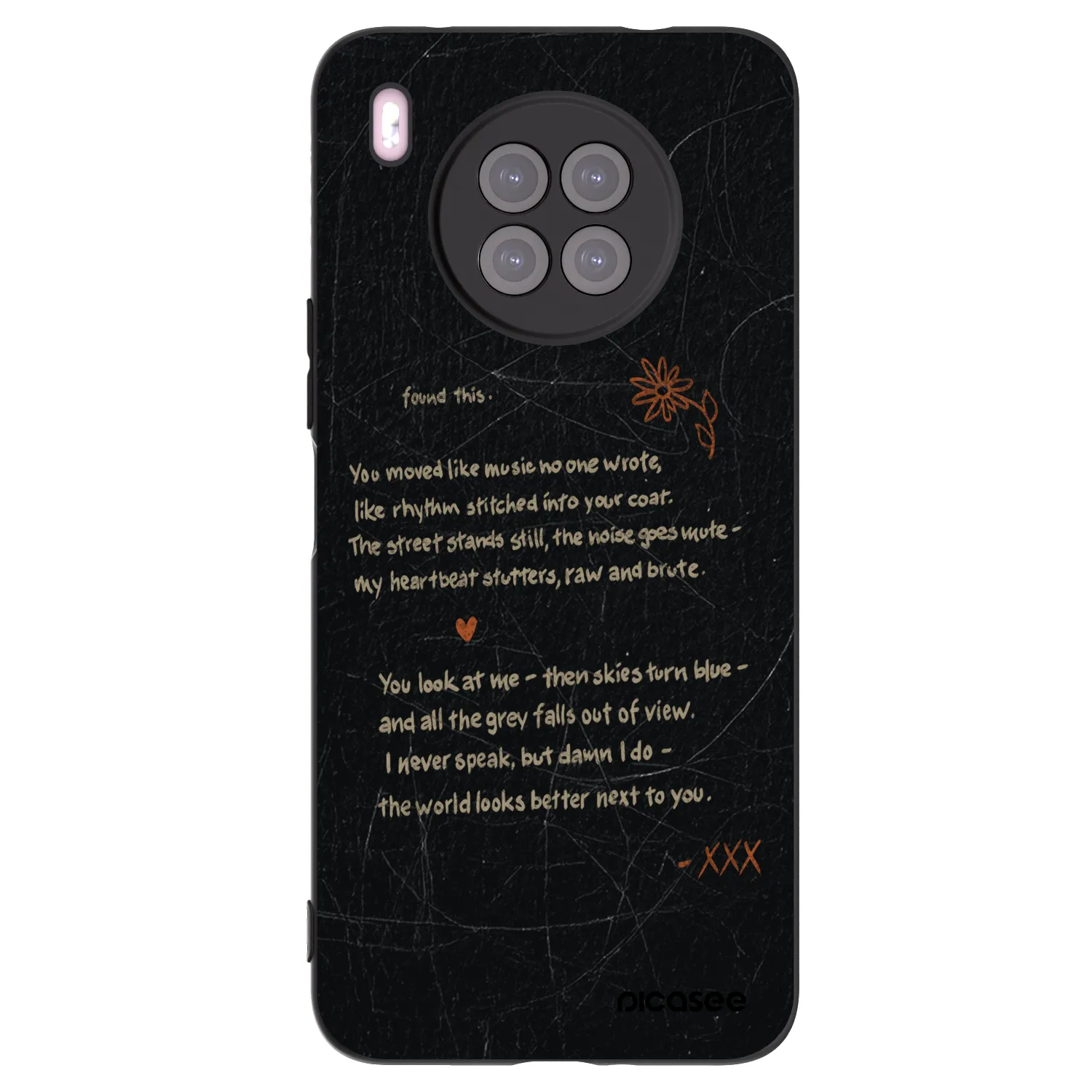 Picasee Huawei Nova 8i Hülle - Schwarzes Silikon - POET