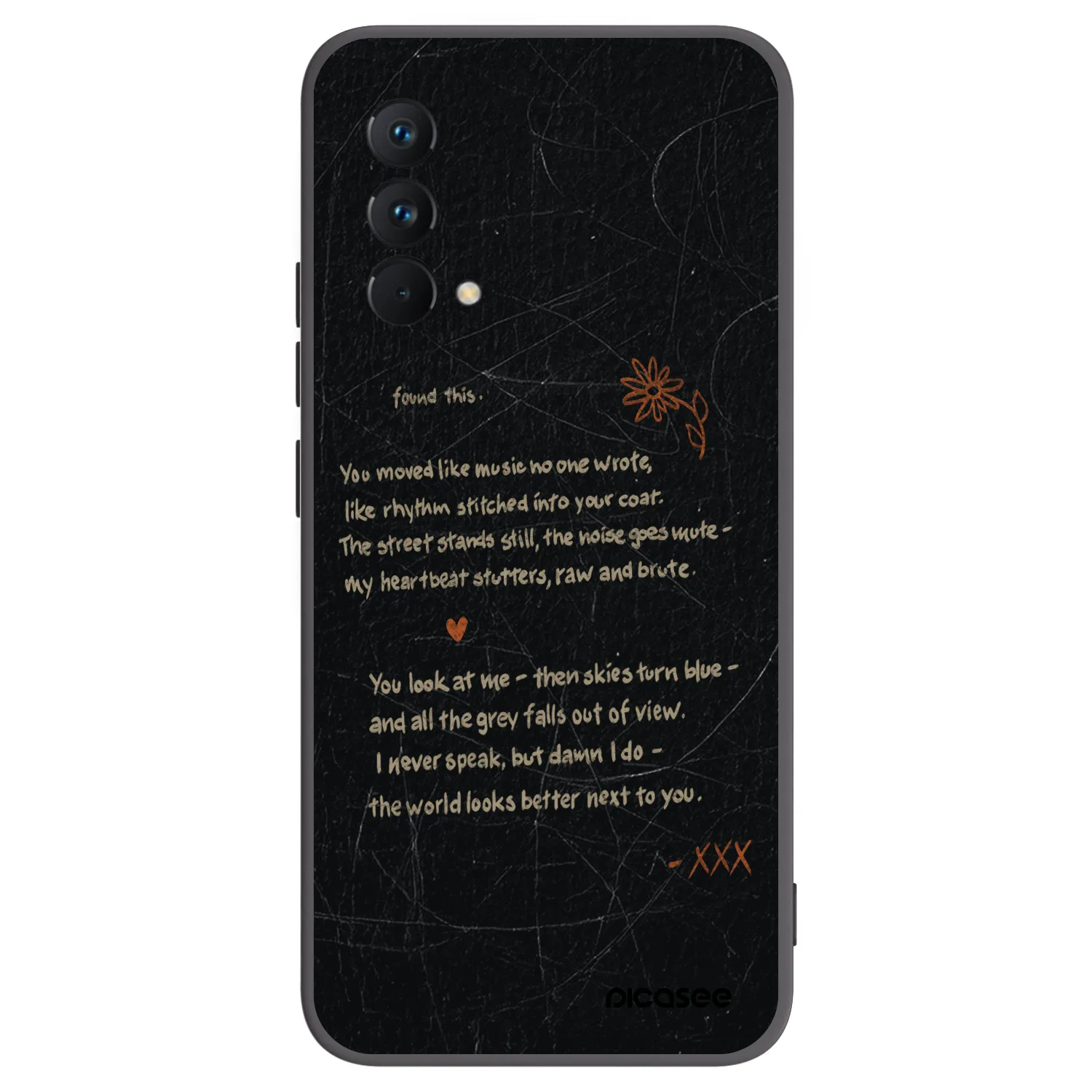 Picasee Realme GT Master Edition 5G Hülle - Schwarzes Silikon - POET