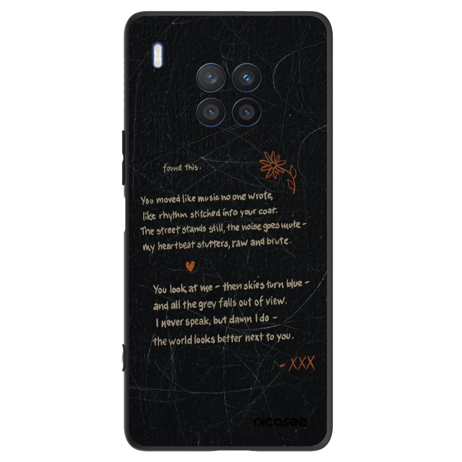 Picasee Honor 50 Lite Hülle - Schwarzes Silikon - POET